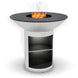 Arteflame 40" Platinum Series - Stainless Fire Bowl Flat-Top Grill with Storage Base