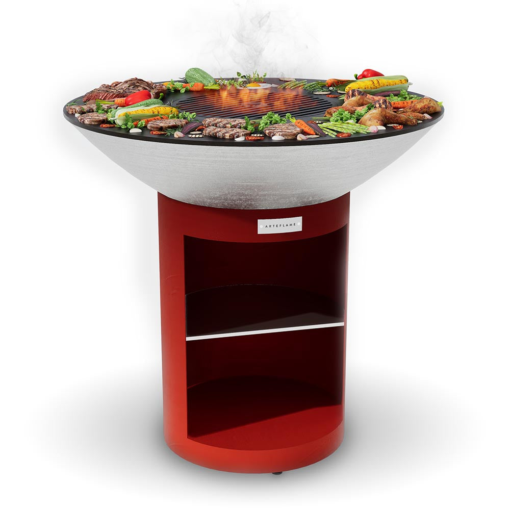 Arteflame Classic 40" - Storage Base Flat-Top Grill & Fire Bowl (CORTEN Steel)