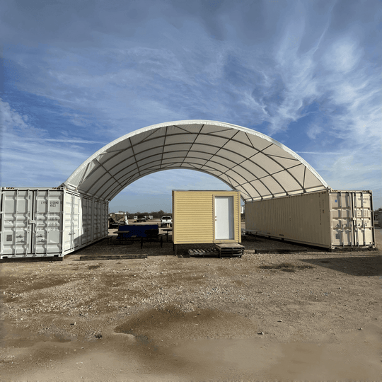 Chery Industrial 40'x40'x13' Shipping Container Canopy Shelter