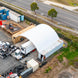 Chery Industrial 40'x40'x13' Shipping Container Canopy Shelter