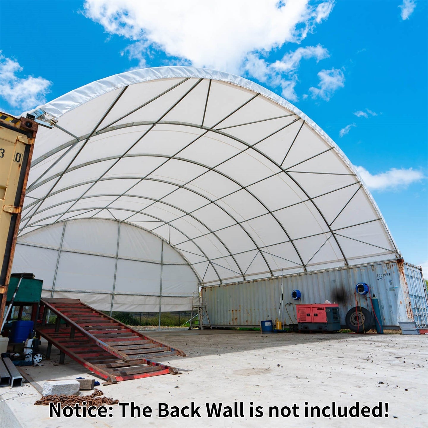 Chery Industrial 40'x40'x13' Shipping Container Canopy Shelter