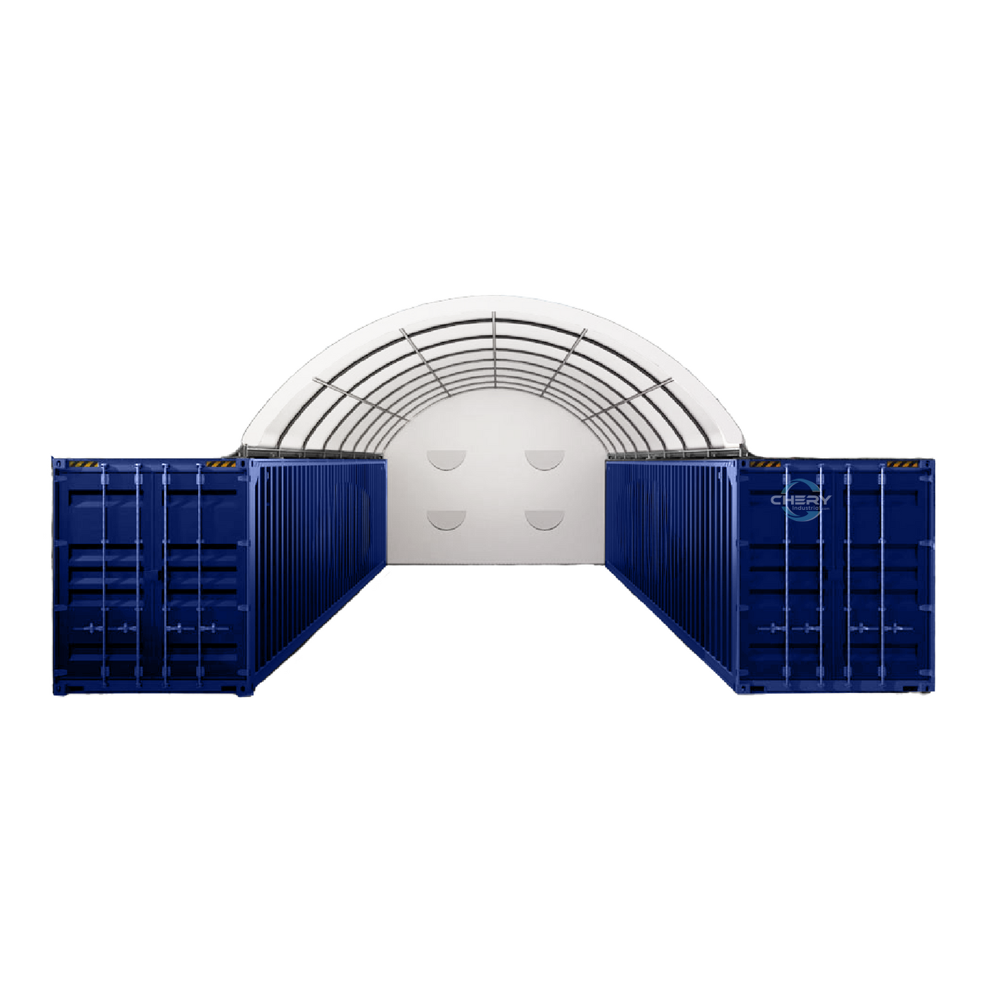 Chery Industrial 20x40 ft Container Shelter with Closed Back Panel