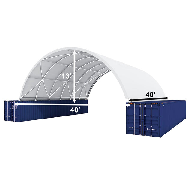 Chery Industrial 40'x40'x13' Shipping Container Canopy Shelter