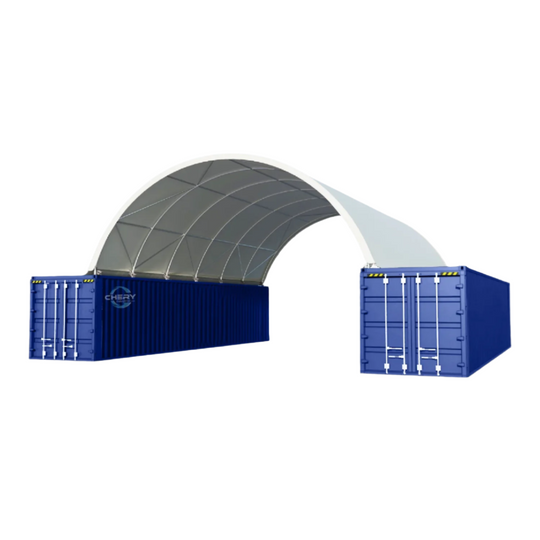 Chery Industrial 40'x40'x13' Shipping Container Canopy Shelter