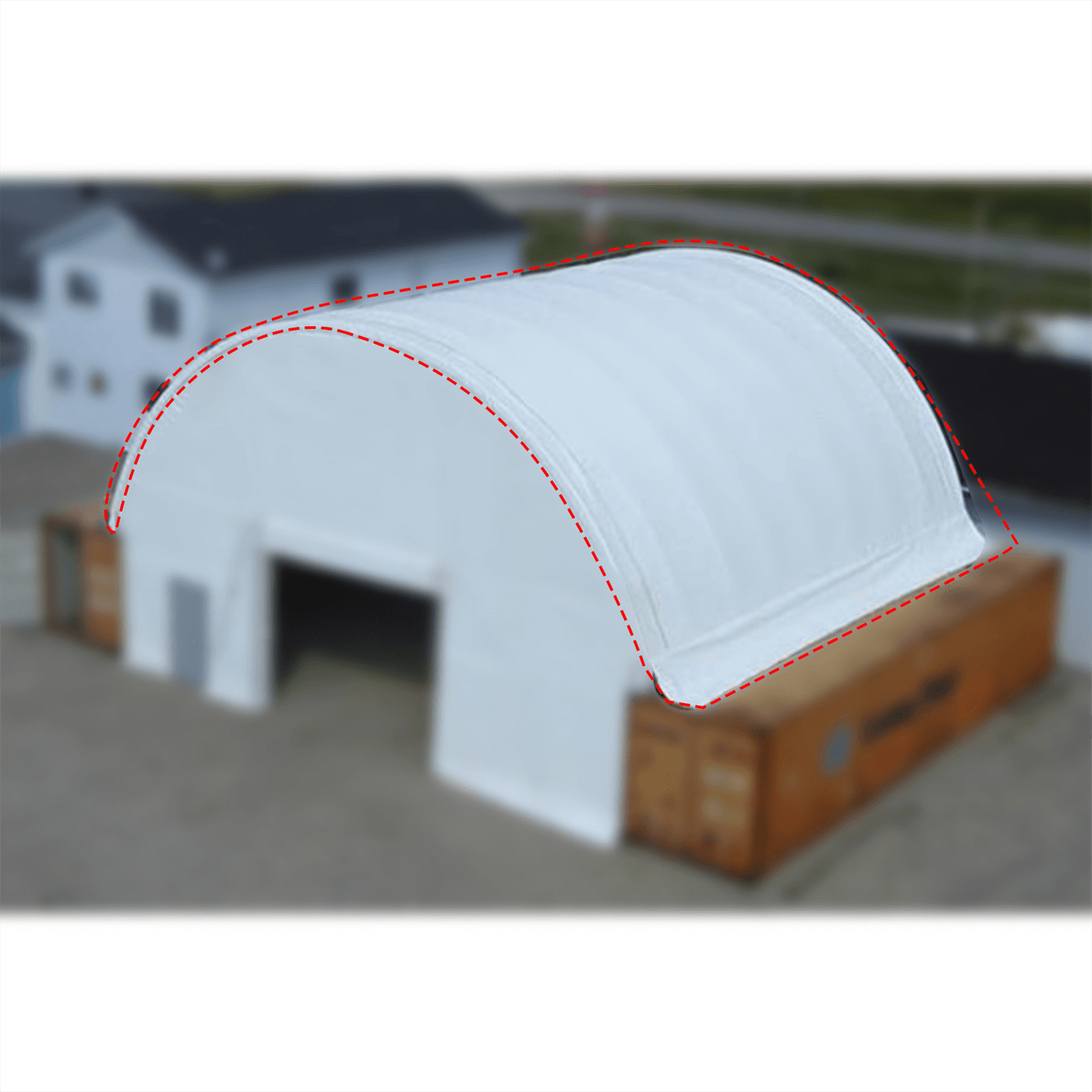 Chery Industrial Cover Replacement for 40'x40'x15' Container Shelter