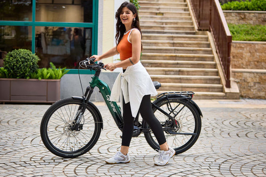 Cyrusher Path Step-Over Commuter E-Bike - Green