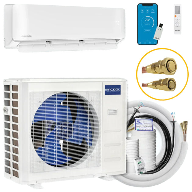 MRCOOL DIY 5th Gen E Star 36K BTU Single Zone Mini Split Complete System with 25ft. Line Set 230V, DIY-36-HP-WM-230D25-O
