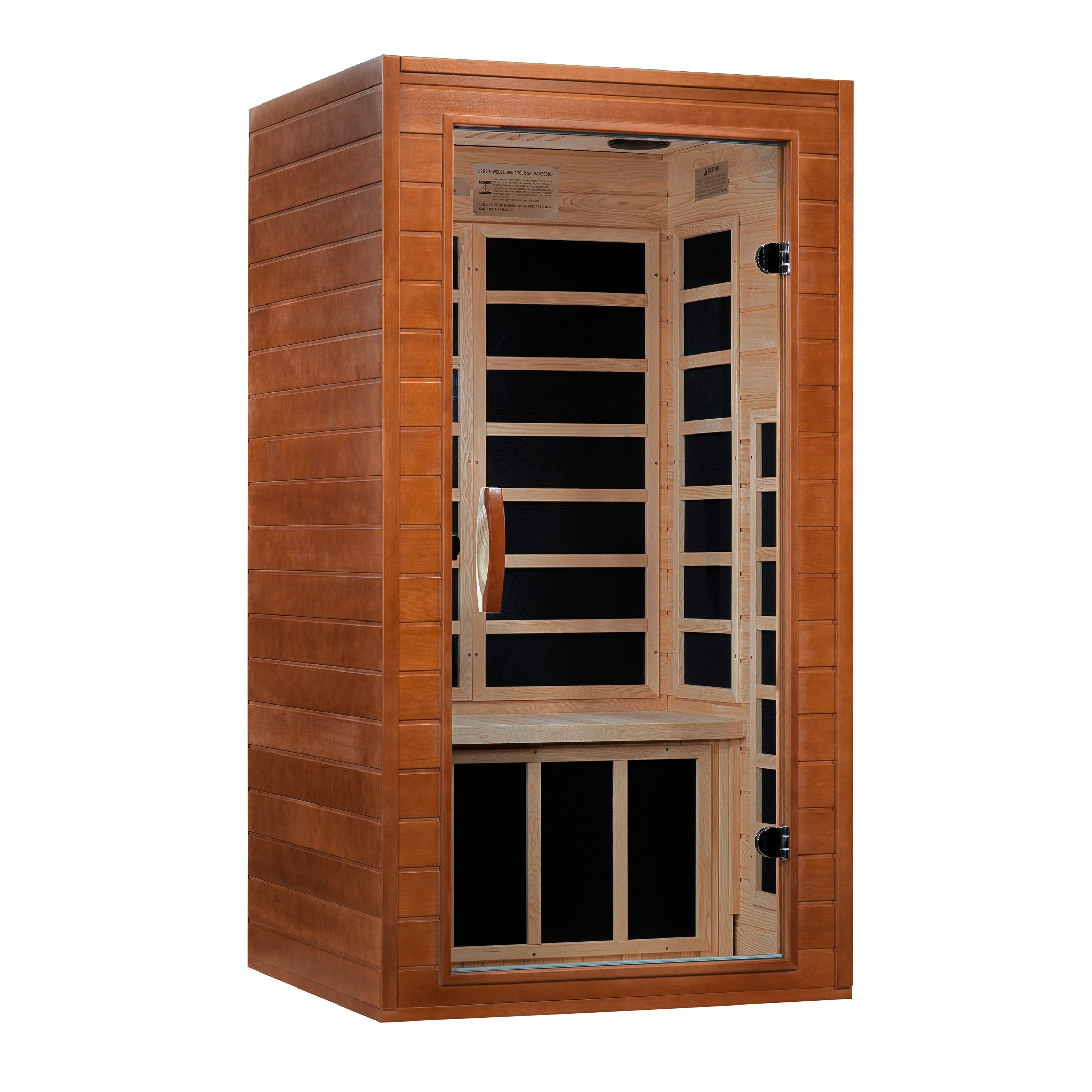Golden Designs | Dynamic "Avila" 1-2 Person Ultra Low EMF FAR IR Sauna | DYN-6103-01 Elite