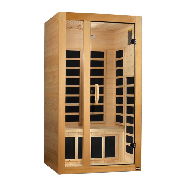 Golden Designs | Dynamic "Gracia" 1-2 Person Low EMF FAR IR Sauna | DYN-6119-01