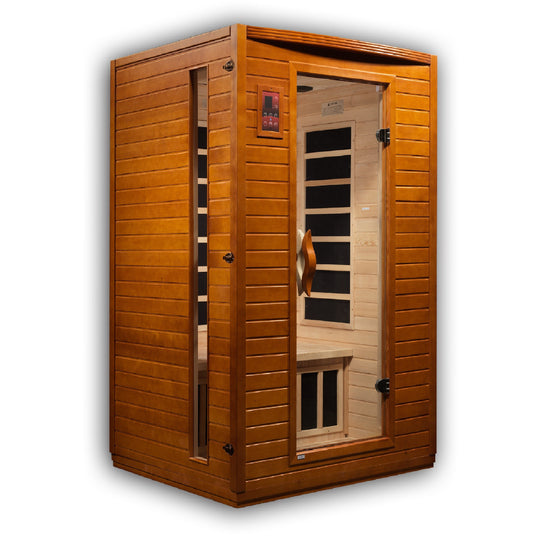 Golden Designs | Dynamic "Versailles" 2 Person Ultra Low EMF Far IR Sauna | DYN-6202-03 Elite