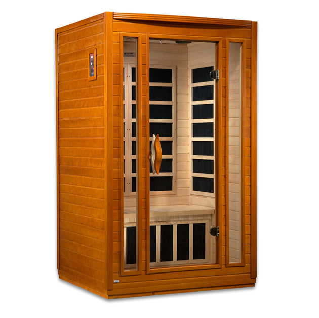 Golden Designs | Dynamic "San Marino Elite" 2 Person Ultra Low EMF Far IR Sauna | DYN-6206-01 Elite