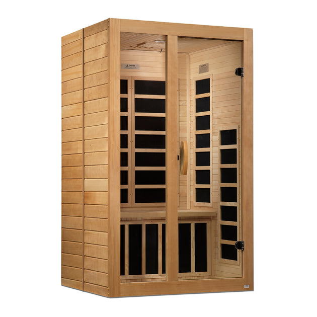 Golden Designs | Dynamic "Santiago" 2 Person Low EMF FAR IR Sauna | DYN-6209-01