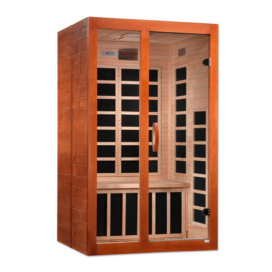 Golden Designs | Dynamic "Santiago" 2 Person Ultra Low EMF FAR IR Sauna | DYN-6209-02 Elite