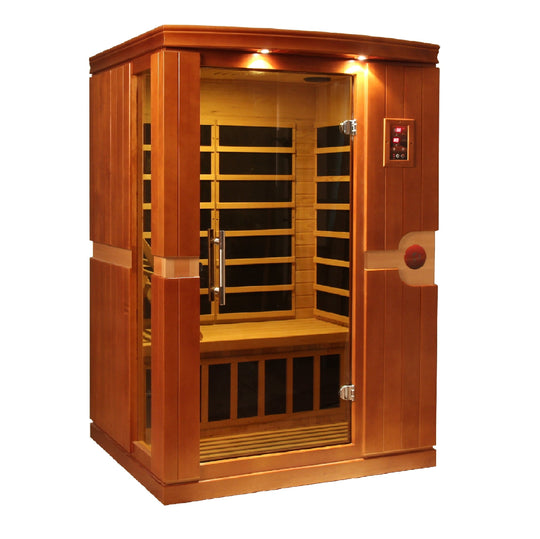 Golden Designs | Dynamic "Venice" 2 Person Ultra Low EMF - Far Infrared Sauna | DYN-6210-01 Elite