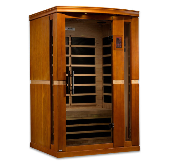 Golden Designs | Dynamic "Vittoria" 2 Person Ultra Low EMF Far IR Sauna | DYN-6220-01 Elite