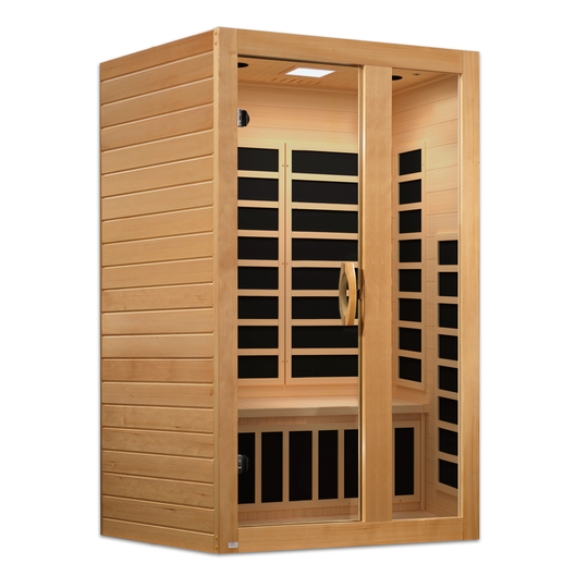 Golden Designs | Dynamic "Serena" 2 Person Ultra Low EMF FAR IR Sauna | DYN-6229-01 Elite