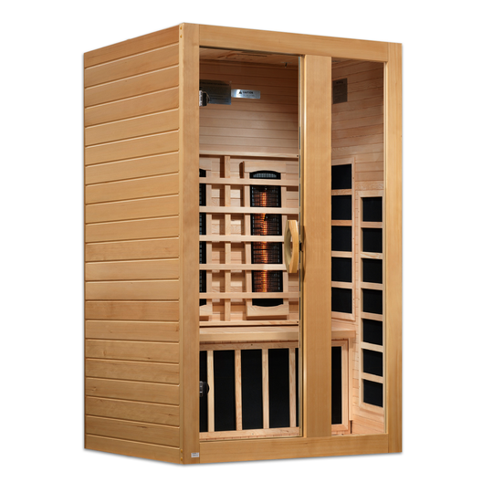 Golden Designs | Dynamic "Serena" 2 Person Full Spectrum Infrared Sauna | DYN-6229-03 FS