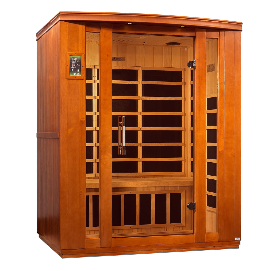 Golden Designs | Dynamic "Bellagio" 3 Person Low EMF Far IR Sauna | DYN-6306-02