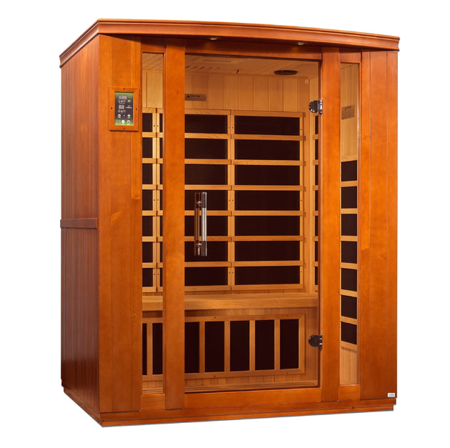 Golden Designs | Dynamic "Bellagio" 3 Person Low EMF Far IR Sauna | DYN-6306-02