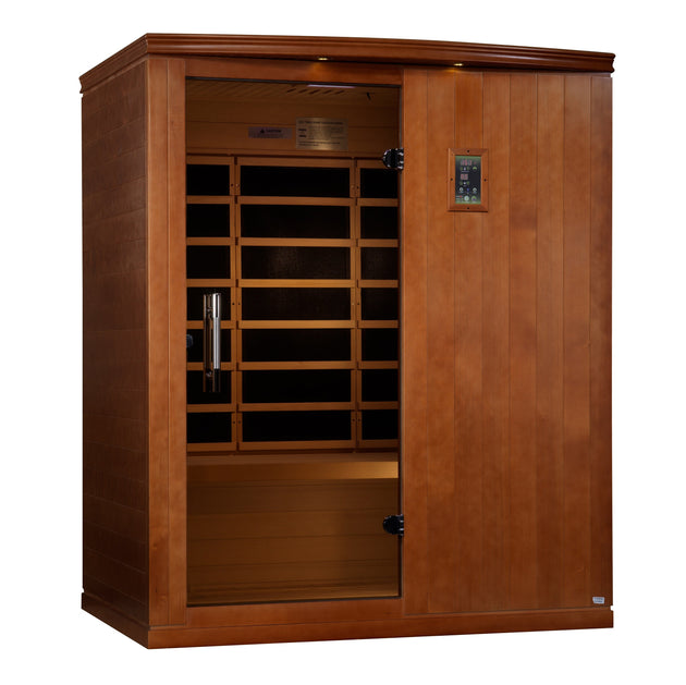 Golden Designs | Dynamic "Madrid Limited Elite" 3 Person Ultra Low EMF FAR IR Sauna | DYN-6310-04 Elite