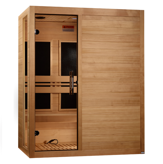 Golden Designs | Dynamic "Toscana" 3 Person Ultra Low EMF FAR IR Sauna | DYN-6315-05 Elite
