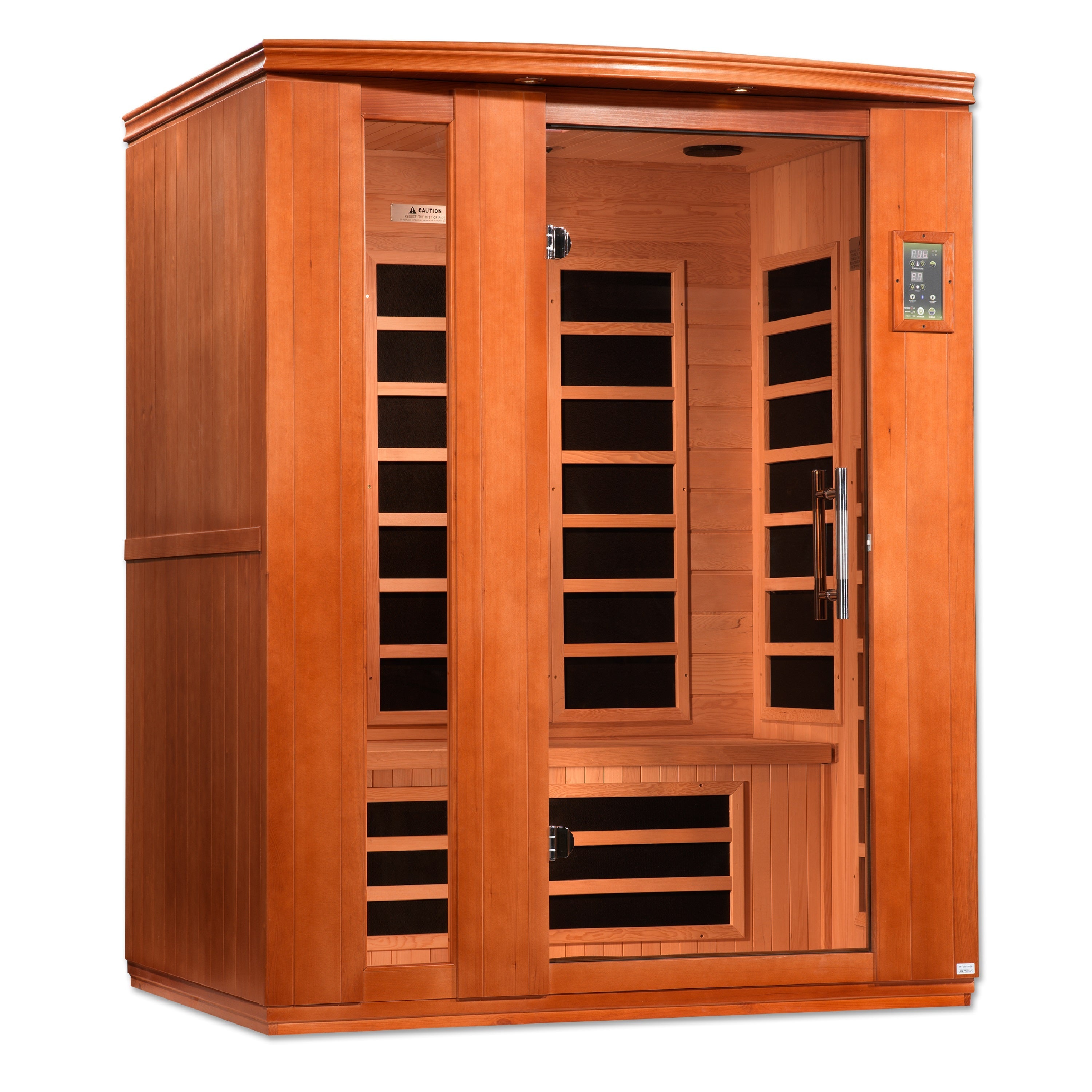Golden Designs | Dynamic "Lugano" 3 Person Ultra Low EMF FAR IR Sauna | DYN-6336-02 Elite