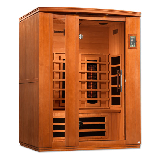 Golden Designs | Dynamic "Lugano" 3 Person Full Spectrum IR Sauna | DYN-6336-03 FS