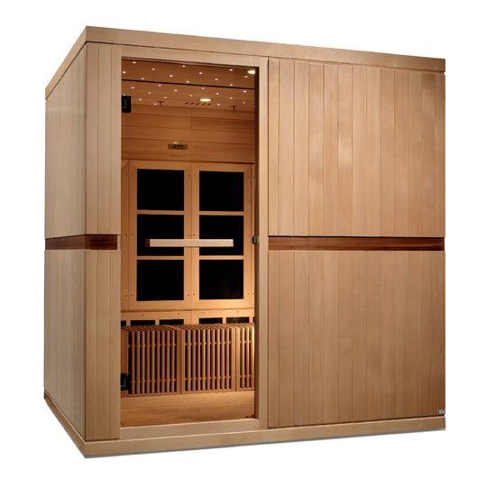 Golden Designs | "Catalonia" 8 Person Near Zero EMF FAR IR Sauna | GDI-6880-02