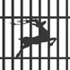 Chery Industrial 20x8 ft Dual Swing Driveway Gate with Ornamental Posts