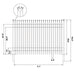 Chery Industrial 10x7 ft Steel Fence with 4 Rails, 30 Panels