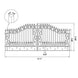 Chery Industrial 18x8 ft Steel Dual Swing Driveway Gate