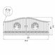 Chery Industrial 20x8 ft Steel Dual Swing Driveway Gate with Wider Goalposts
