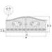Chery Industrial 20x8 ft Steel Dual Swing Driveway Gate