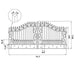 Chery Industrial 16x8 ft Dual Swing Driveway Gate with Star Pattern