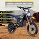 MotoTec 36v 1000w (HP112E) Electric Dirt Bike Blue - Image 2