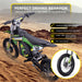 MotoTec 36v 1000w (HP112E) Electric Dirt Bike Green - Image 3