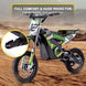 MotoTec 36v 1000w (HP112E) Electric Dirt Bike Green - Image 5