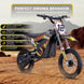 MotoTec 36v 1000w (HP112E) Electric Dirt Bike Orange - Image 2