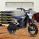 MotoTec 36v 300w (HP122E) Electric Dirt Bike Blue - Image 2