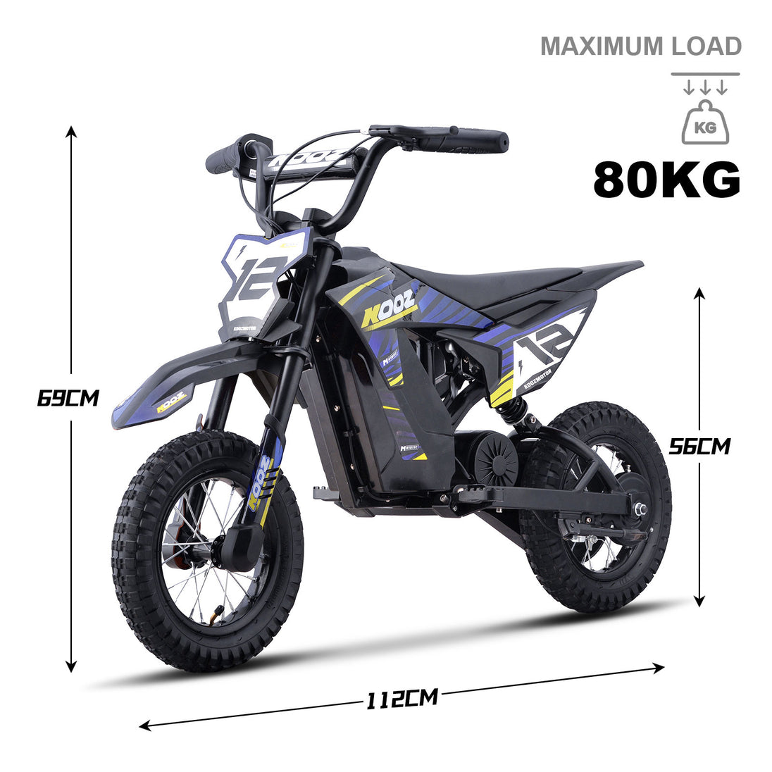 MotoTec 36v 300w (HP122E) Electric Dirt Bike Blue - Image 7