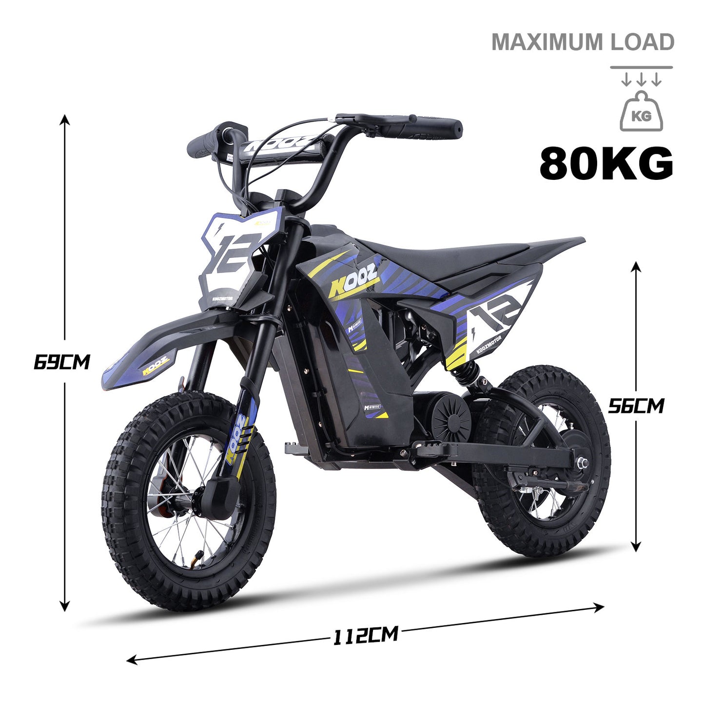 MotoTec 36v 300w (HP122E) Electric Dirt Bike Blue - Image 7