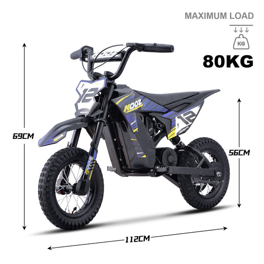 MotoTec 36v 300w (HP122E) Electric Dirt Bike Blue - Image 7