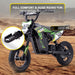 MotoTec 36v 300w (HP122E) Electric Dirt Bike Green - Image 5
