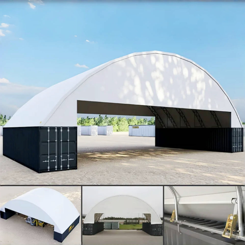 Chery Industrial 60'x40'x15' Double Truss Container Canopy Shelter
