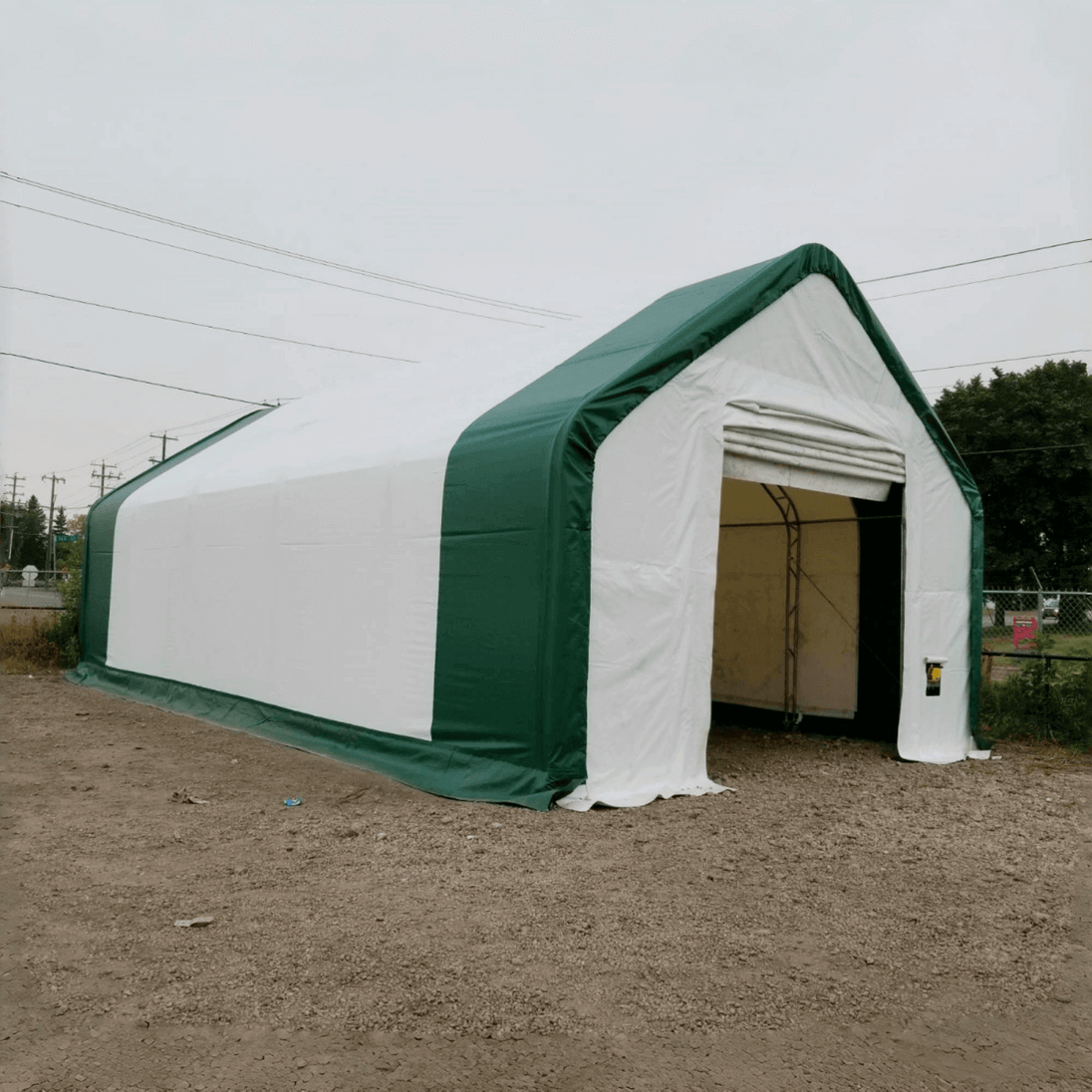 Chery Industrial W20'xL40'xH16' Double Truss Storage Shelter