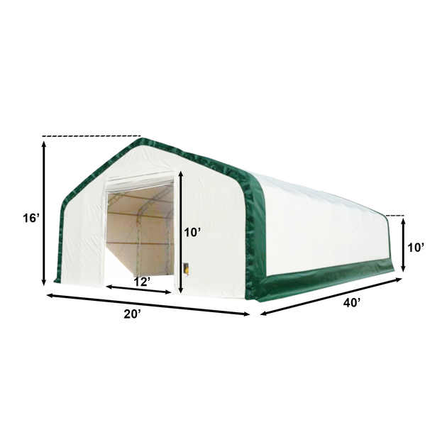 Chery Industrial W20'xL40'xH16' Double Truss Storage Shelter