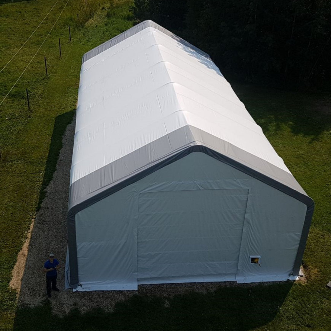 Chery Industrial W30'xL60'xH20' Double Truss Storage Shelter