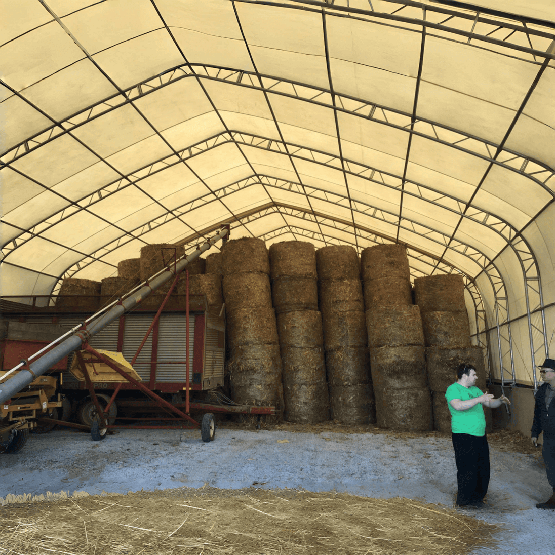 Chery Industrial W40'xL64'xH23' Double Truss Storage Shelter