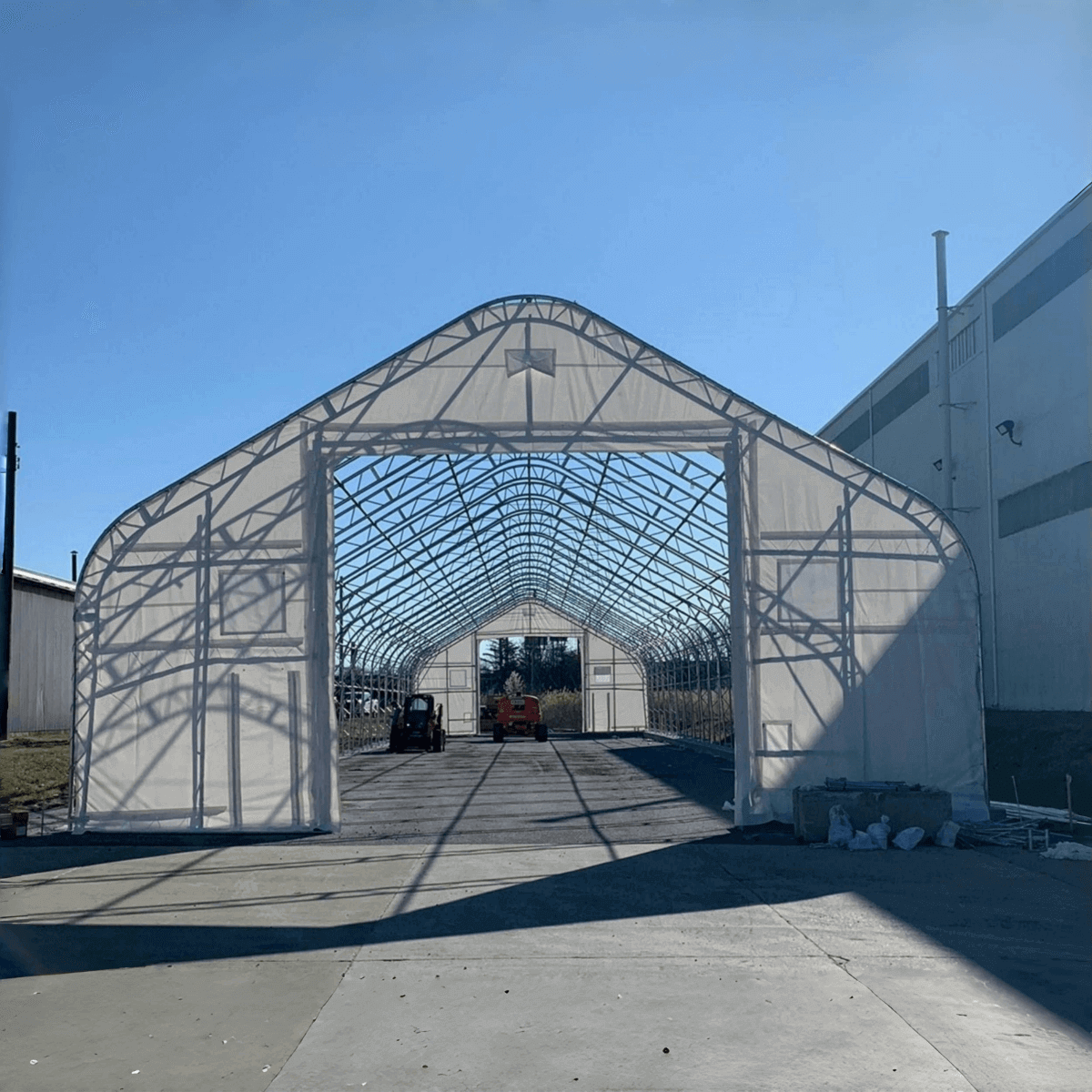 Chery Industrial W40'xL80'xH23' Double Truss Storage Shelter