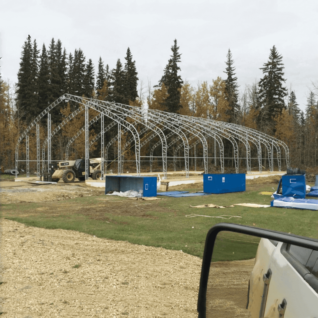 Chery Industrial W40'xL80'xH23' Double Truss Storage Shelter